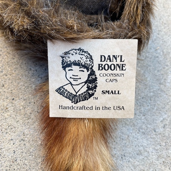 Kid's Coonskin Cap Brown Daniel Boone S Western Classic USA Frontier Skinner - Picture 5 of 8